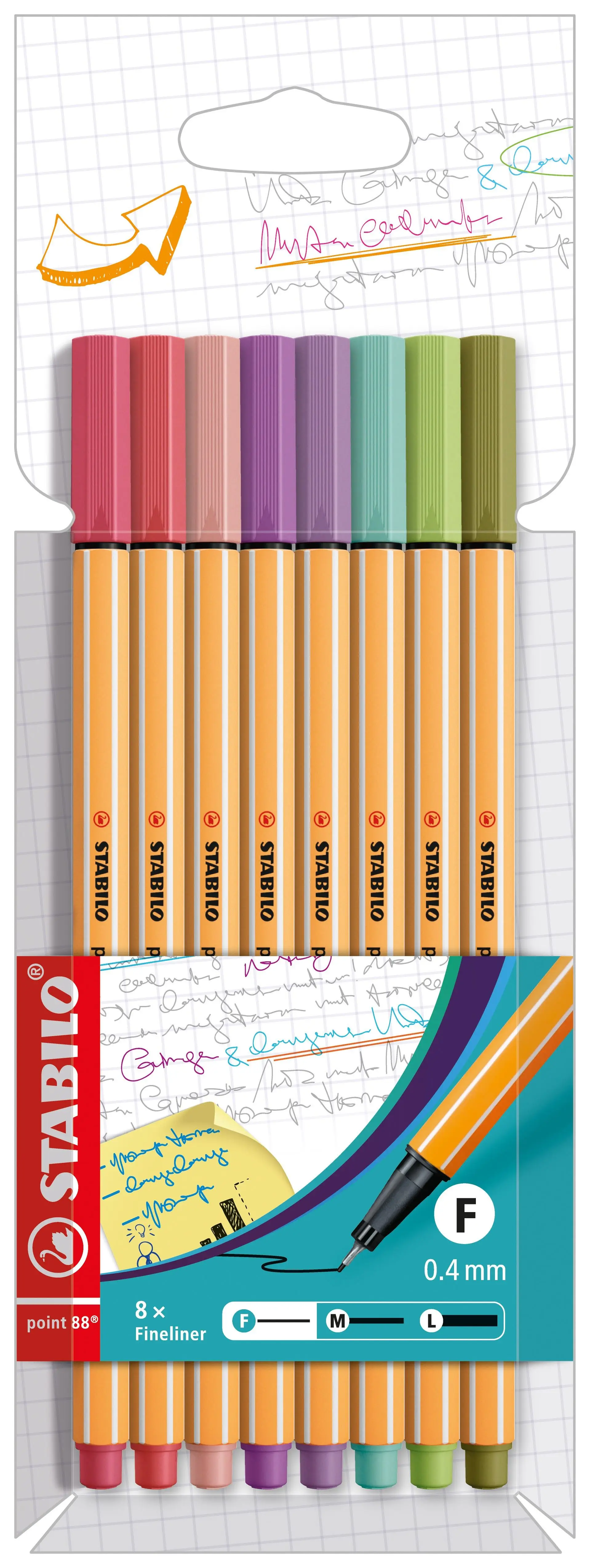 STABILO Fineliner point 88, 8er Kartonetui (EAN: 4006381574785)