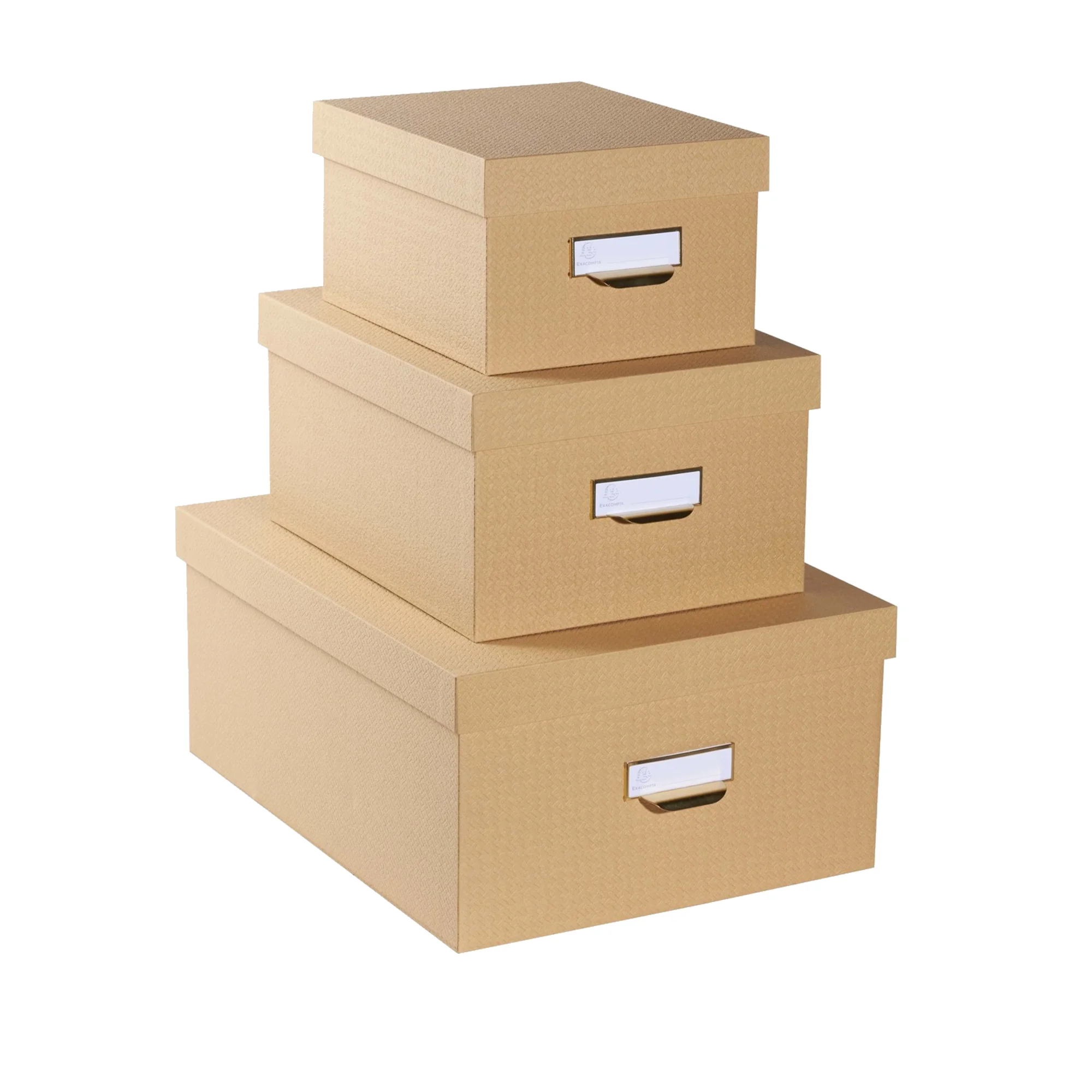 EXACOMPTA Ablageboxen-Set Office by Me, beige (EAN: 3130630796022)
