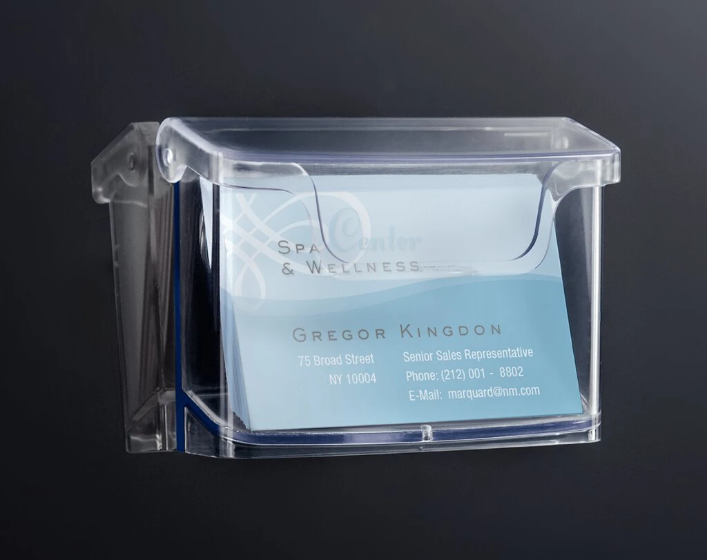 sigel Wand-Visitenkartenhalter "acrylic" Acryl, glasklar (EAN: 4004360831379)