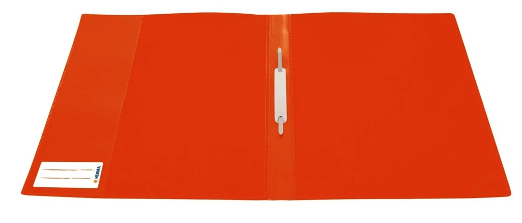 HERMA Schnellhefter, aus PP, DIN A4, transluzent-orange (EAN: 4008705194891)