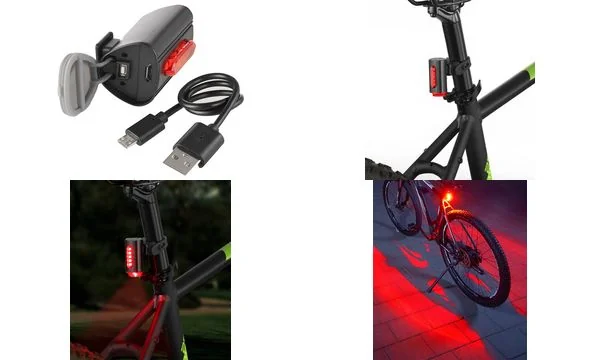 FISCHER Fahrrad-Akku-Rücklicht TWIN, mit Bodenbeleuchtung (EAN: 4008153503269)