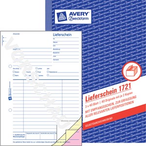 AVERY Zweckform Formularbuch "Liefer-/Empfangsschein", 4+1 (EAN: 4004182205723)