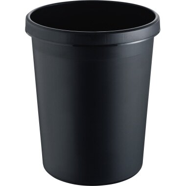 helit Papierkorb "the german", 45 Liter, PE, schwarz (EAN: 4012086051292)