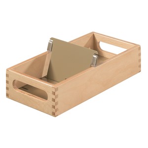HAN Holz-Karteitrog für 900 Karten, A7 quer (EAN: 4012473050709)