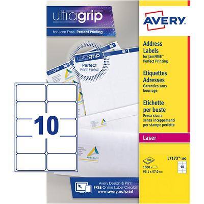 AVERY Etiquette d'adresse, 99,1 x 57 mm, blanc (EAN: 3266550260104)