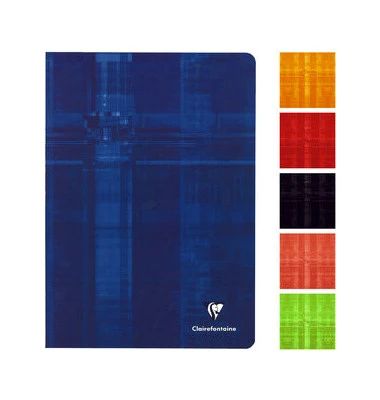 Clairefontaine Heft mit Fadenheftung, A4, 5x5-Karomuster, 80 Seiten, coloris assortis (EAN: 3329680631227)