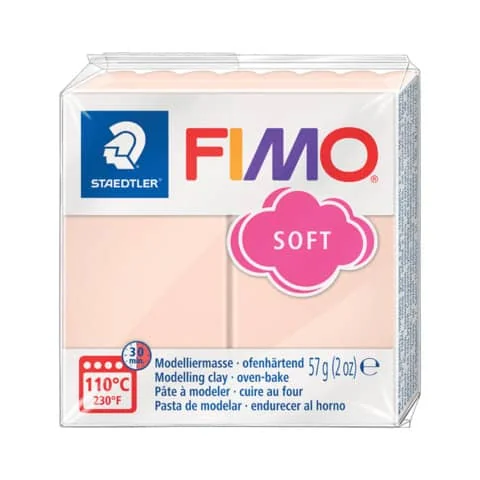 FIMO SOFT Modelliermasse, ofenhärtend, hautfarben, 57 g (EAN: 4006608811112)