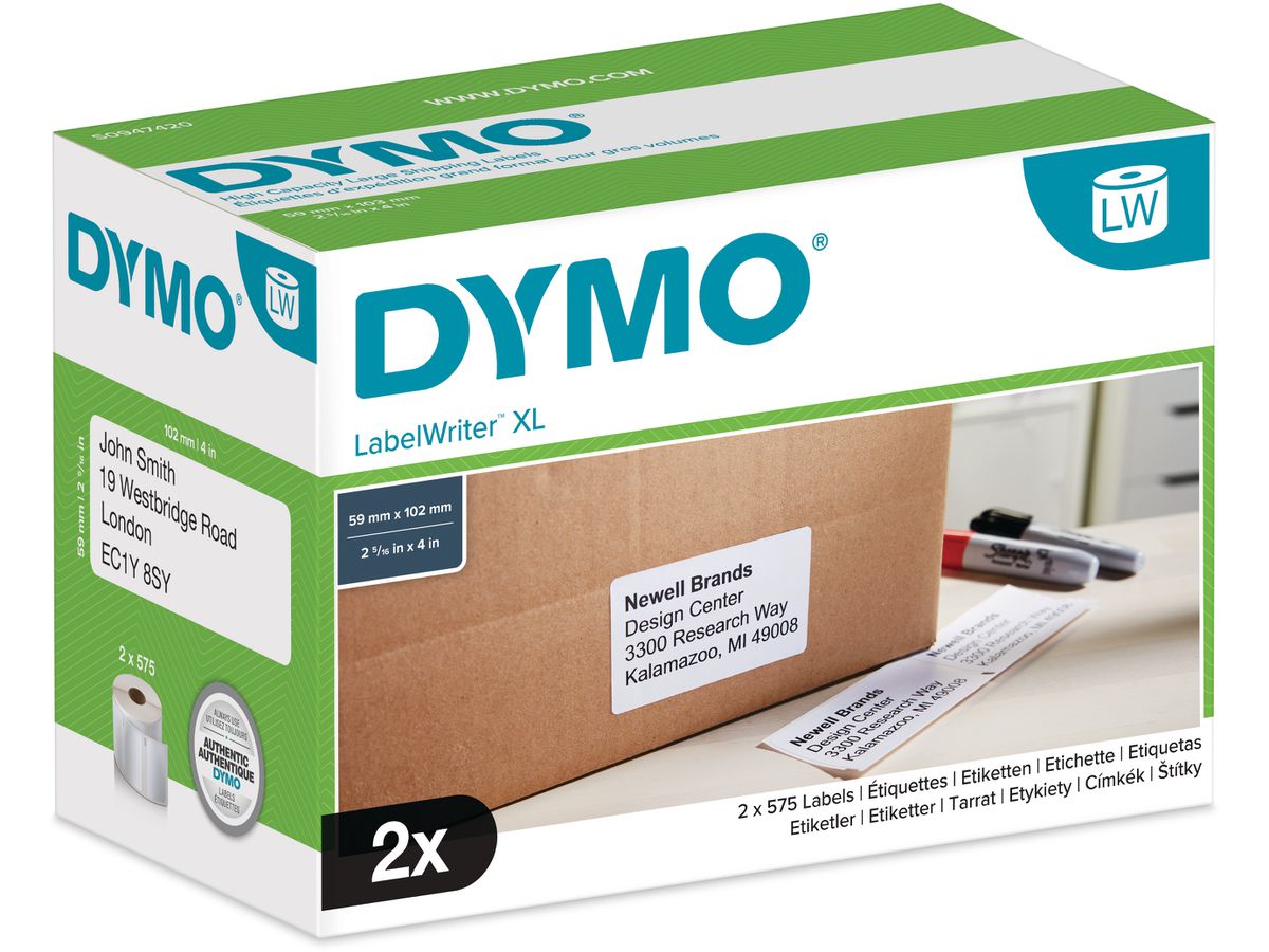 DYMO LabelWriter-Versand-Etiketten, 59 x 102 mm, weiß (EAN: 3501170947425)