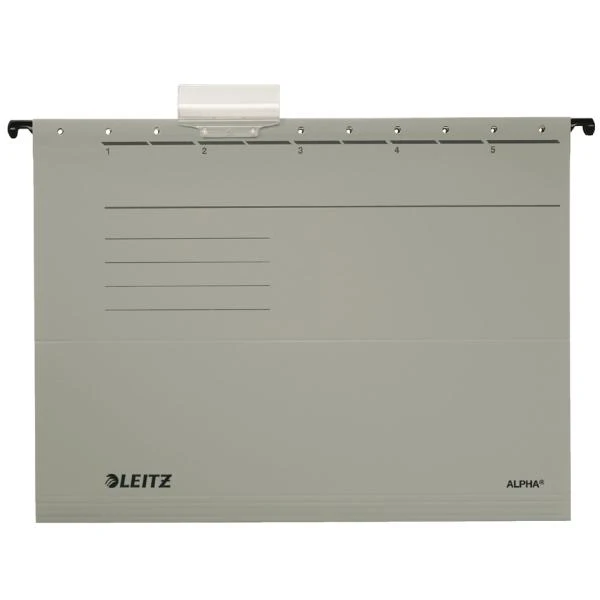 LEITZ ALPHA Hängemappe, A4, seitlich offen, grau (EAN: 4002432332106)
