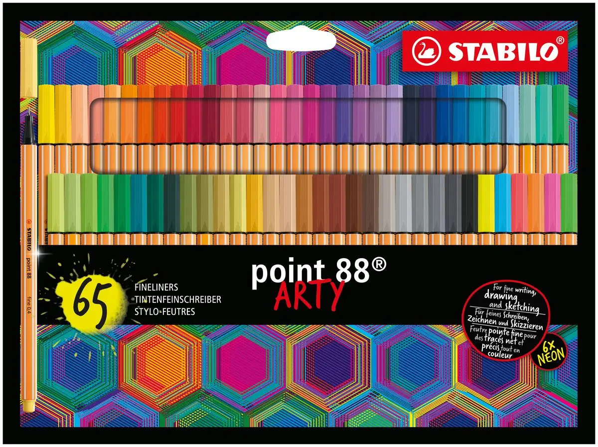STABILO Fineliner point 88 ARTY, 65er Kartonetui (EAN: 4006381584272)