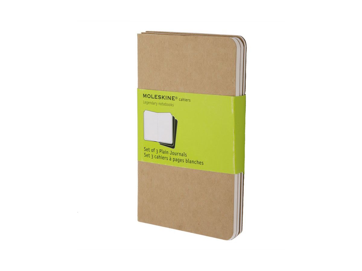 MOLESKINE Notizheft Cahier, P/A6, blanko, Karton, braun (EAN: 9788883704949)