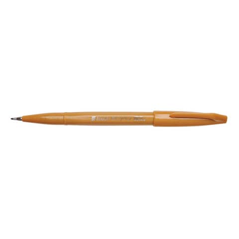PentelArts Faserschreiber Brush Sign Pen SES 15, ocker (EAN: 4902506287168)