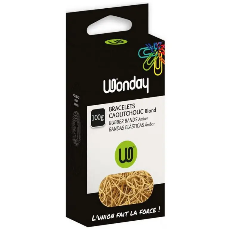 Wonday Gummiringe im Karton, natur, 200 mm, 100 g (EAN: 3701254705174)