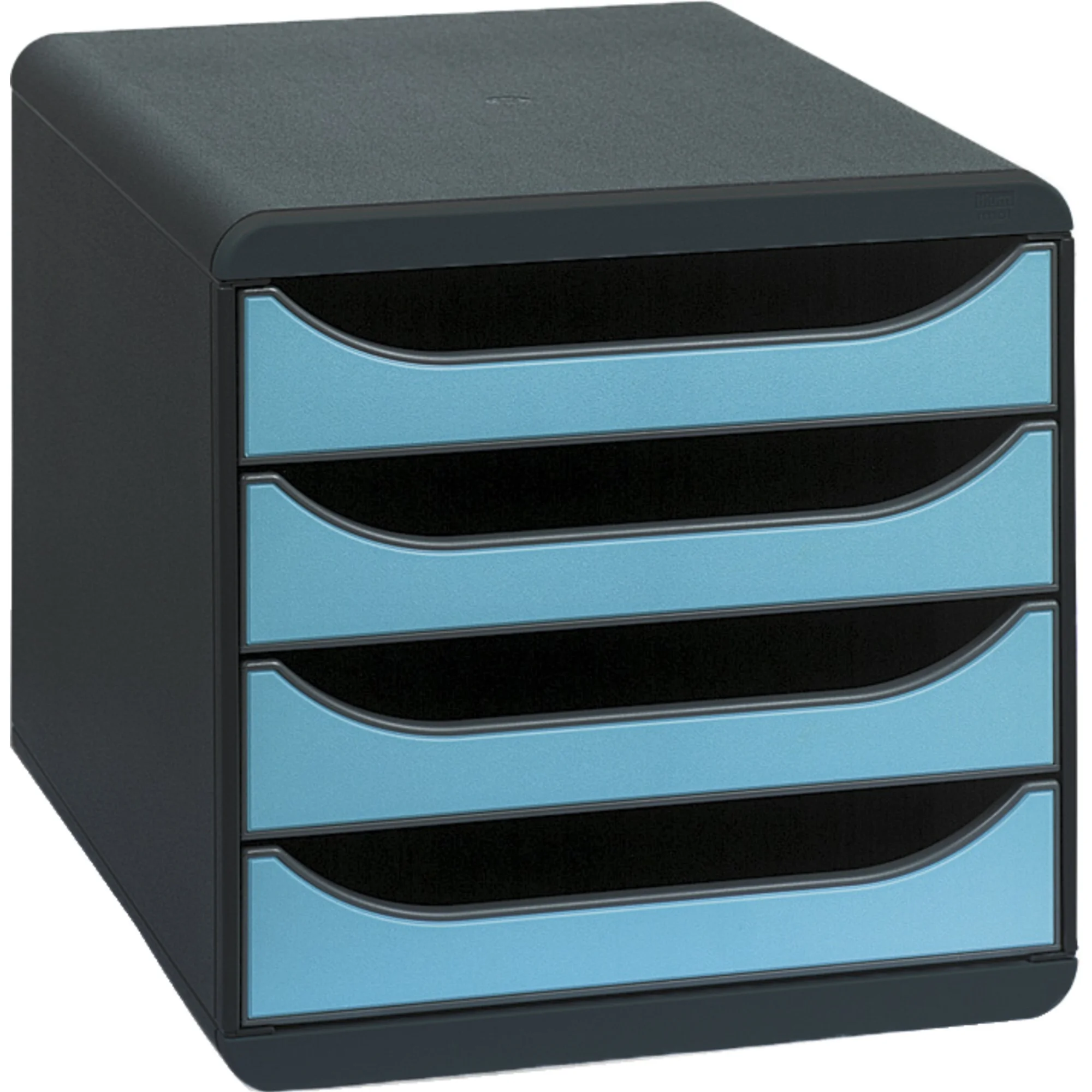 EXACOMPTA Schubladenbox BIG-BOX, 4 Schübe, türkis (EAN: 9002493420021)