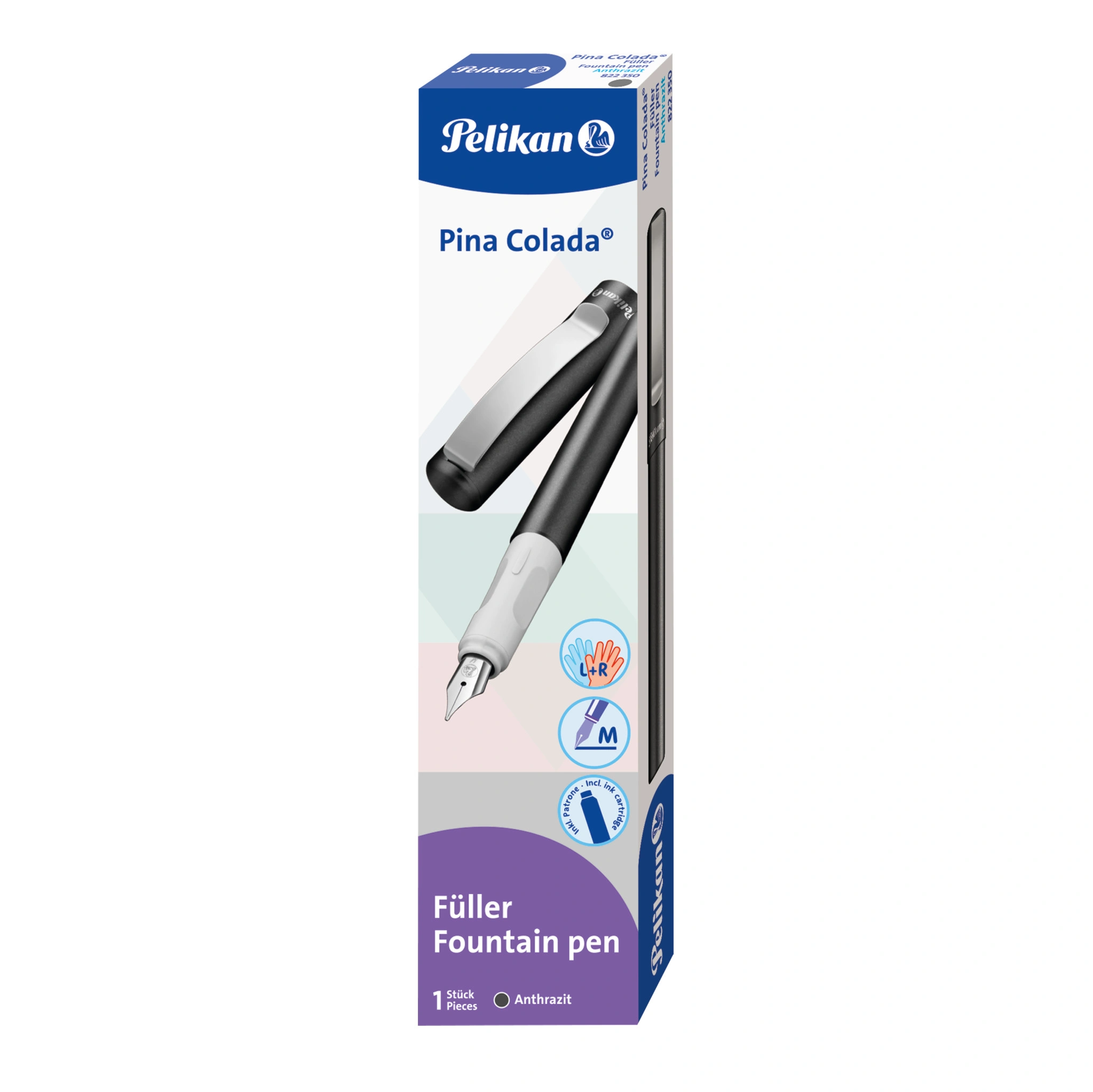 Pelikan Füllhalter Pina Colada, anthrazit (EAN: 4012700822352)