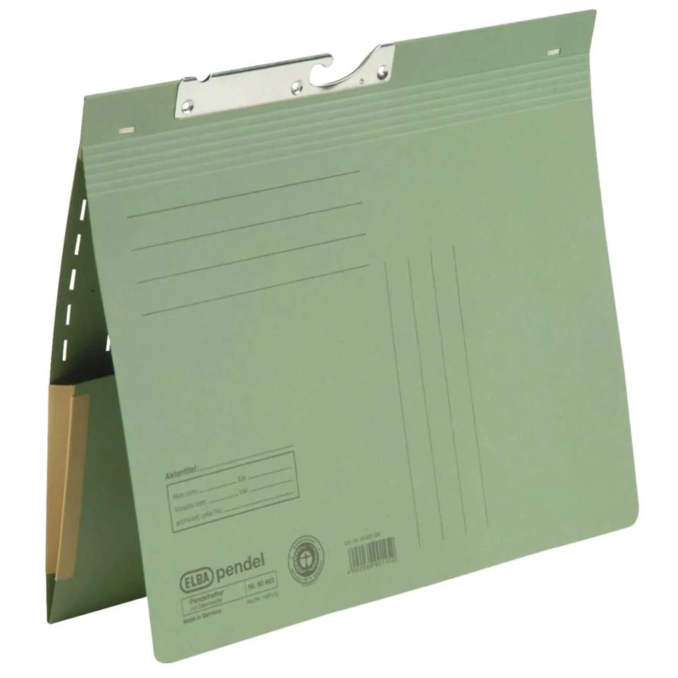 ELBA Pendelhefter mit Tasche, DIN A4, Manilakarton, grün (EAN: 4002030901452)