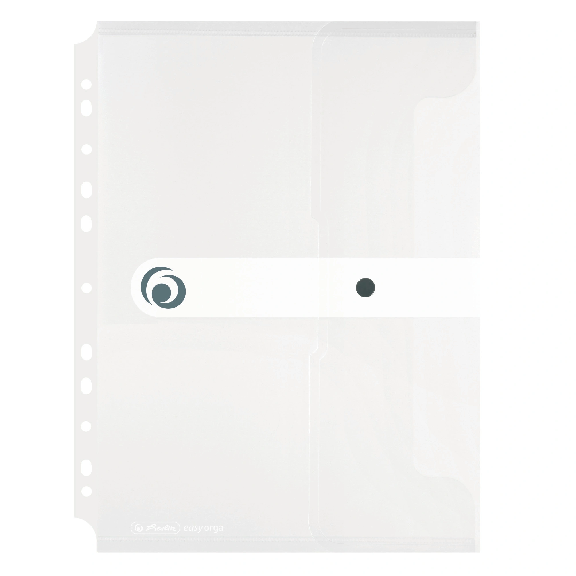 herlitz Dokumententasche easy orga to go, transparent, grau (EAN: 4008110462721)