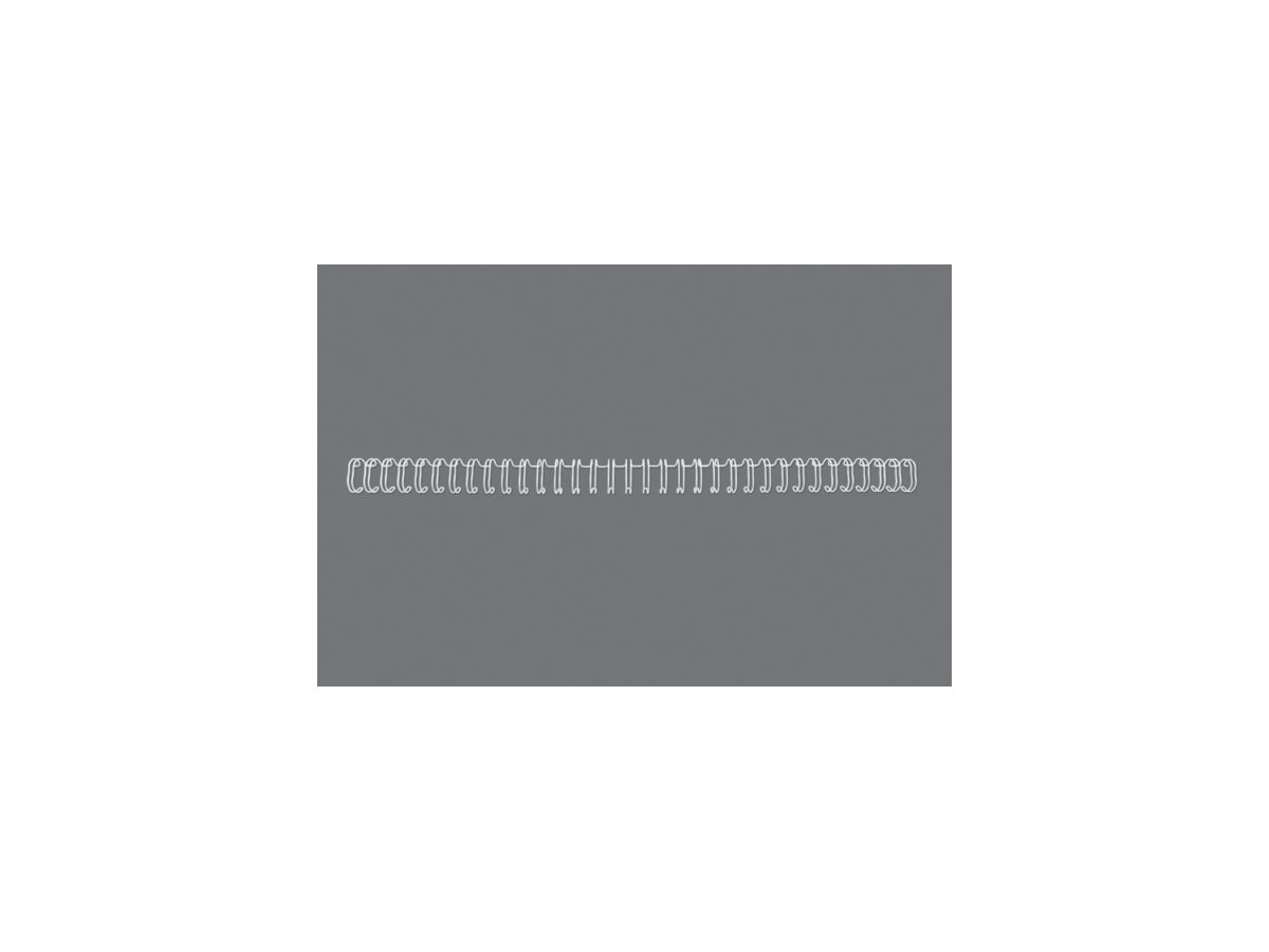 GBC Drahtbinderücken WireBind, A4, 34 Ringe, 9,5 mm, weiß (EAN: 5019577190262)