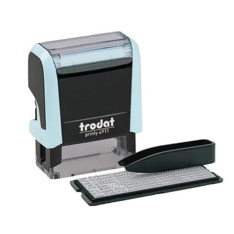 trodat Textstempel-Set Printy 4911 Typomatic, pastell-blau (EAN: 9010035808534)