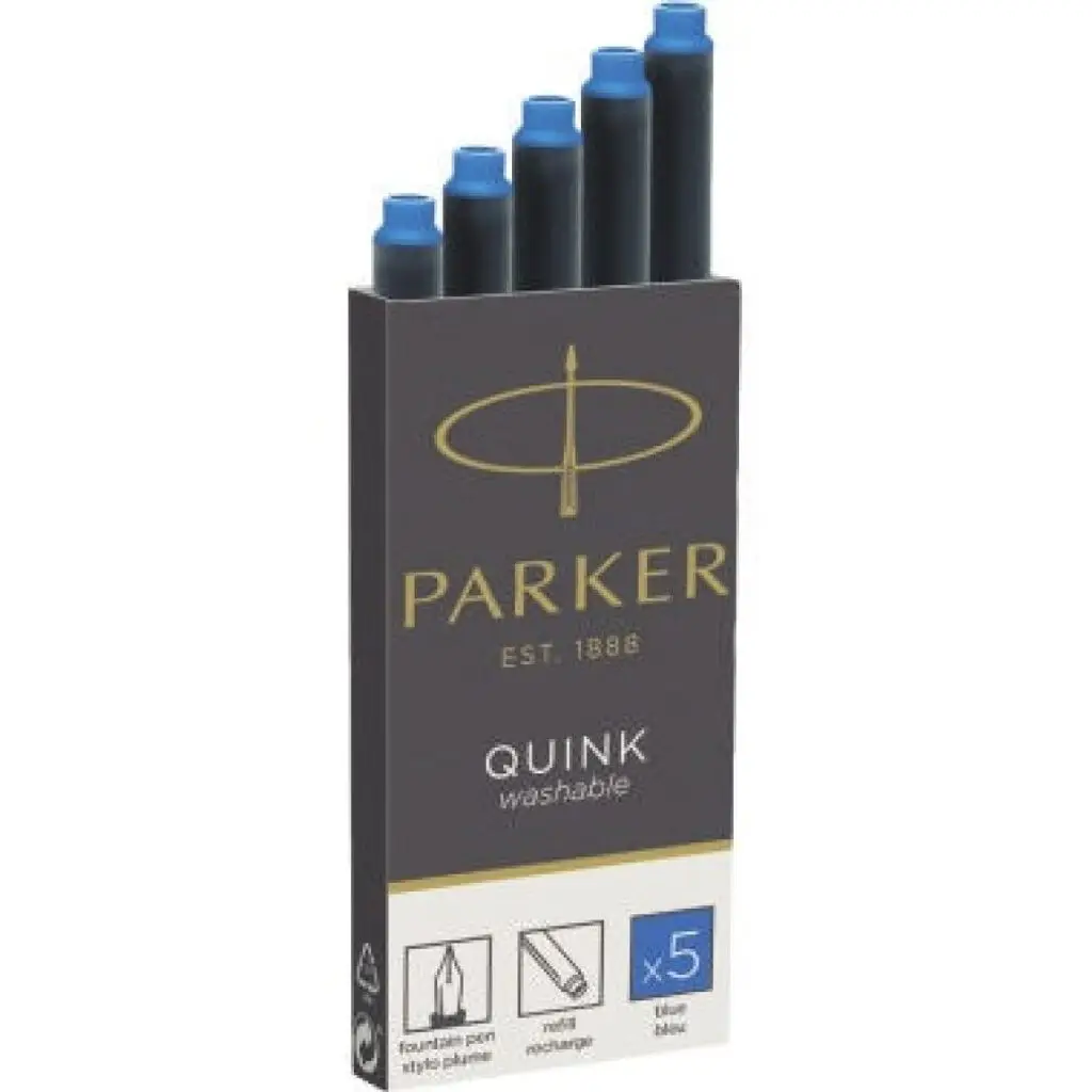 PARKER Großraum-Tintenpatronen QUINK, königsblau (EAN: 3501179503837)