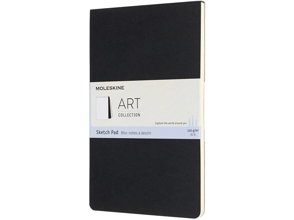 MOLESKINE Skizzenblock, L/A5, 120g/qm, Karton, schwarz (EAN: 8058647626826)