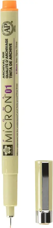 SAKURA Fineliner PIGMA MICRON 01, orange (EAN: 0084511306295)