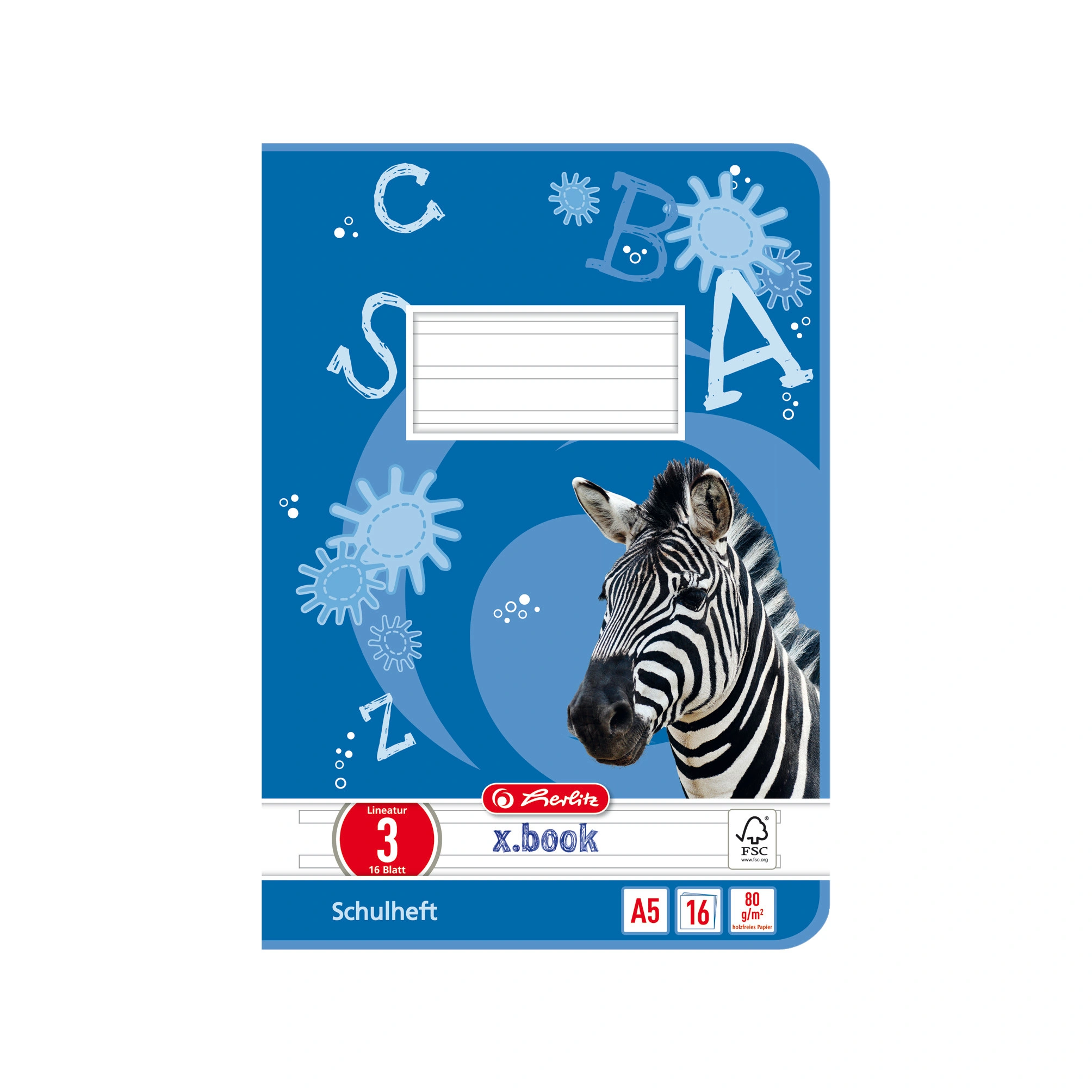 herlitz Schulheft x.book, DIN A5, Lineatur 3 / liniert (EAN: 4008113320301)