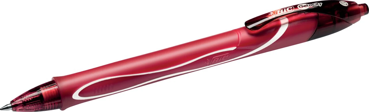 BIC Gelschreiber Intensity Quick Dry , Strichfarbe: rot (EAN: 3086123457591)