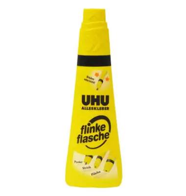 UHU Alleskleber flinke flasche, lösemittelhaltig, 90 g (EAN: 4026700463156)