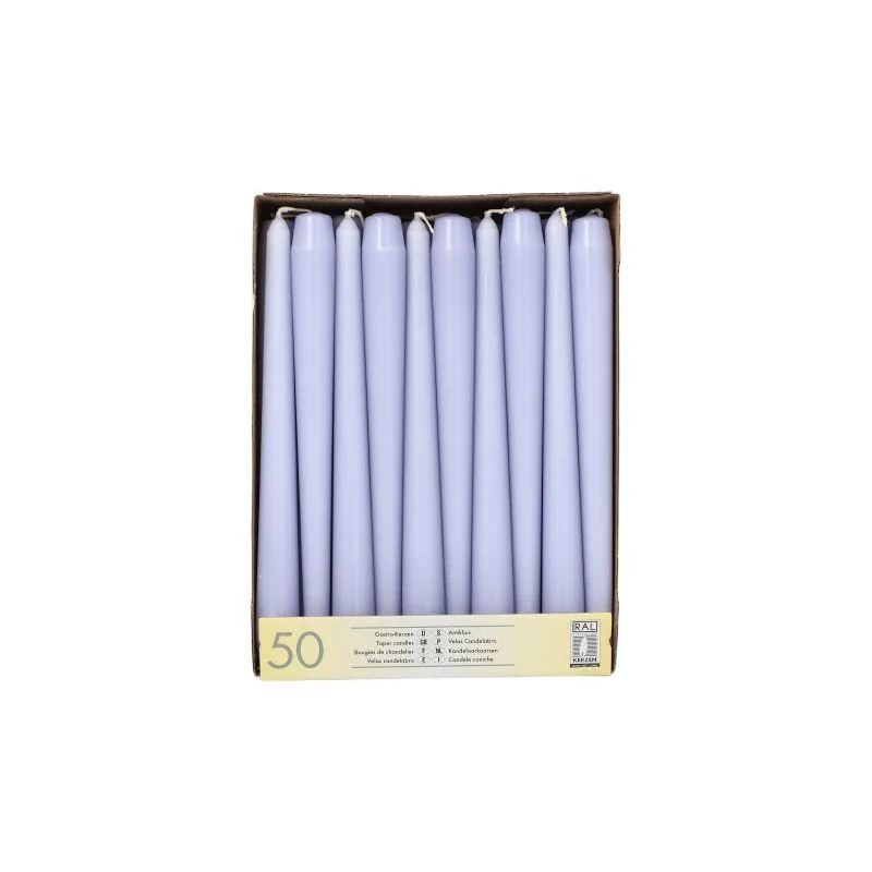 STARPAK Leuchterkerzen, 22 mm, flieder, 50er Pack (EAN: 4002911391129)