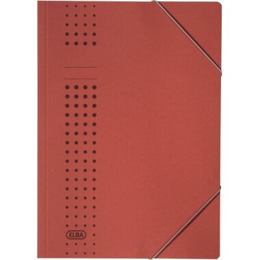 ELBA Eckspannermappe chic aus Karton, A4, rot (EAN: 4002030331112)