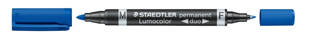 STAEDTLER Lumocolor Permanent-Marker duo, blau (EAN: 4007817348017)