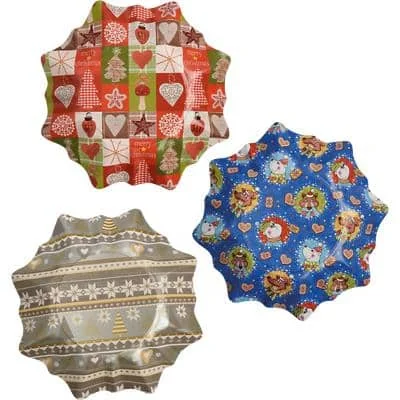 STARPAK Adventsteller, sternförmig, 2-er Pack, bunt (EAN: 4002911115275)