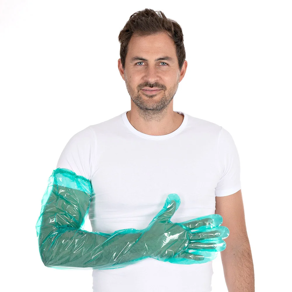 HYGOSTAR LDPE-Handschuh Softline Long Plus, grün (EAN: 4015544262100)