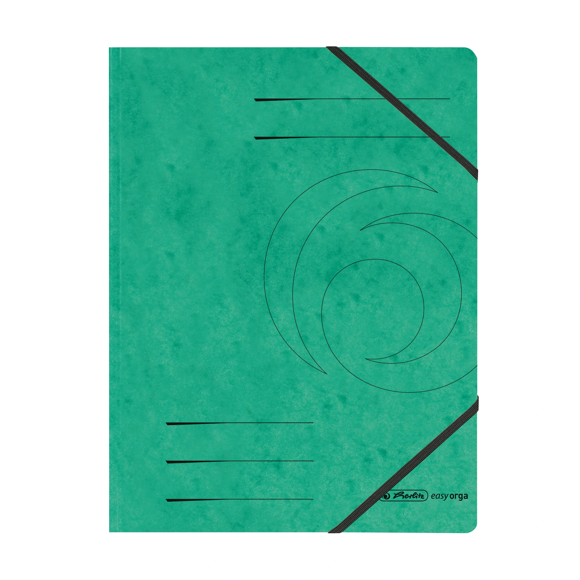 herlitz Eckspannermappe easyorga, A4, Karton, grün (EAN: 4008110972473)