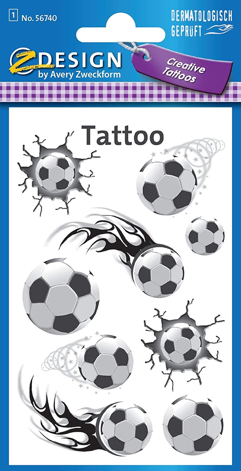 ZDesign KIDS Kinder-Tattoos "Fußball" (EAN: 4004182567401)