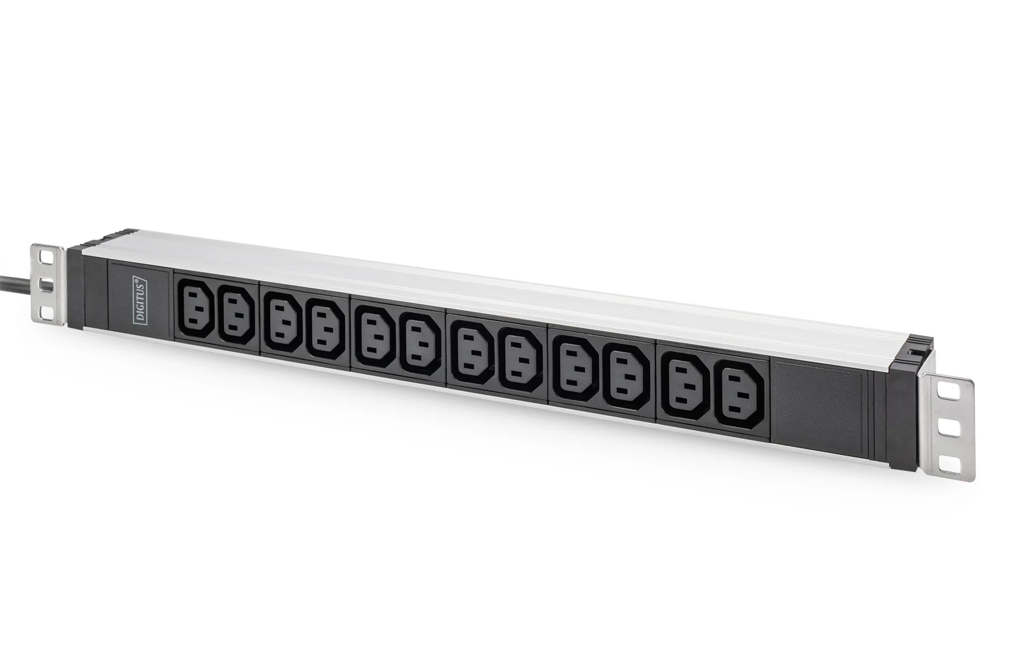 DIGITUS 19" Kaltgeräte-Steckdosenleiste, 12-fach, 1 HE (EAN: 4016032483472)