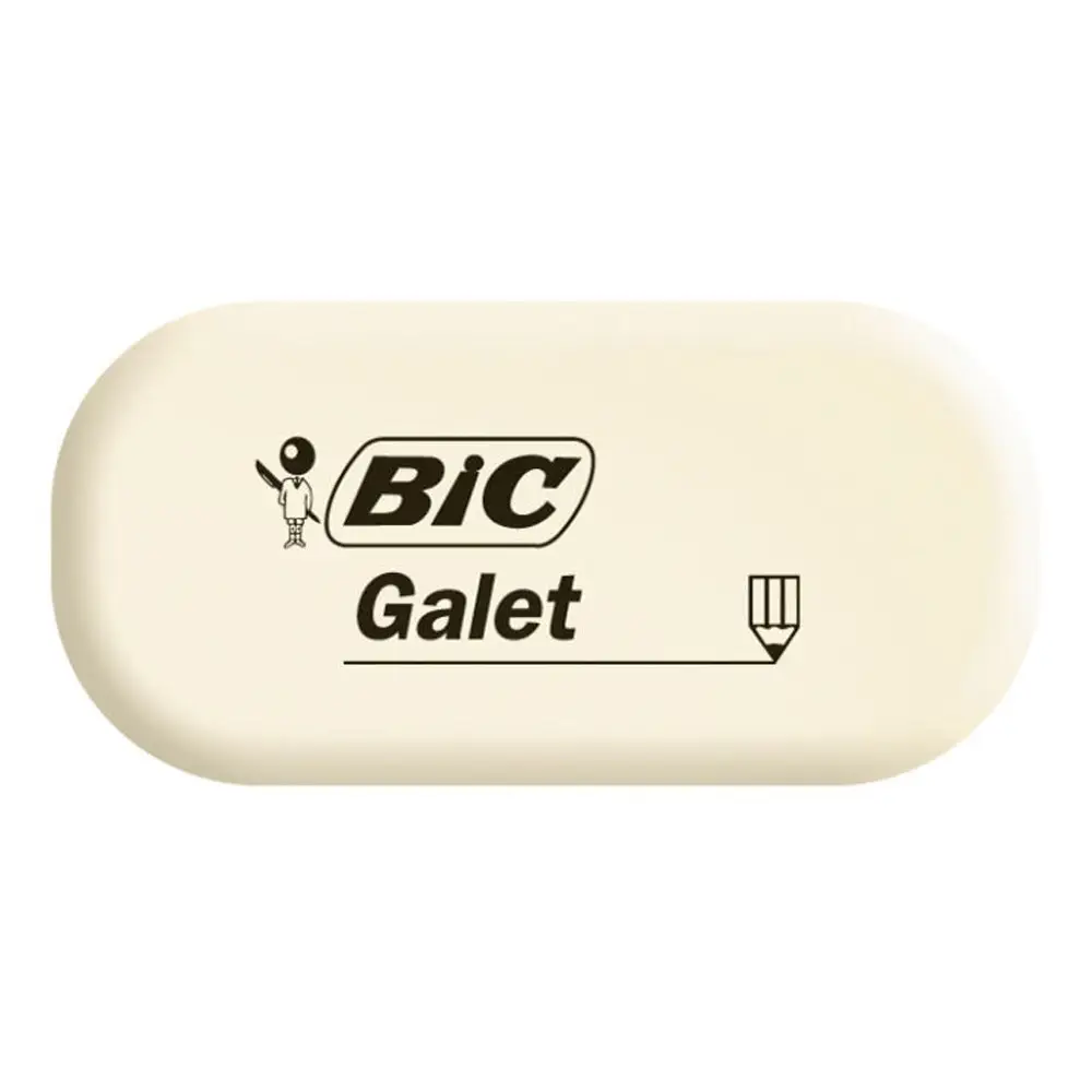 BIC Kautschuk-Radierer Galet, weiß, oval (EAN: 3086123388512)