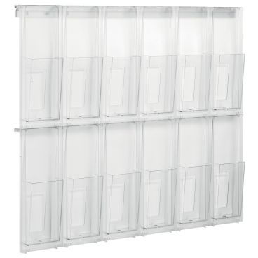 helit Wanddisplay "the placativ", 12 x 1/3 DIN A4 hoch (EAN: 4012086091328)