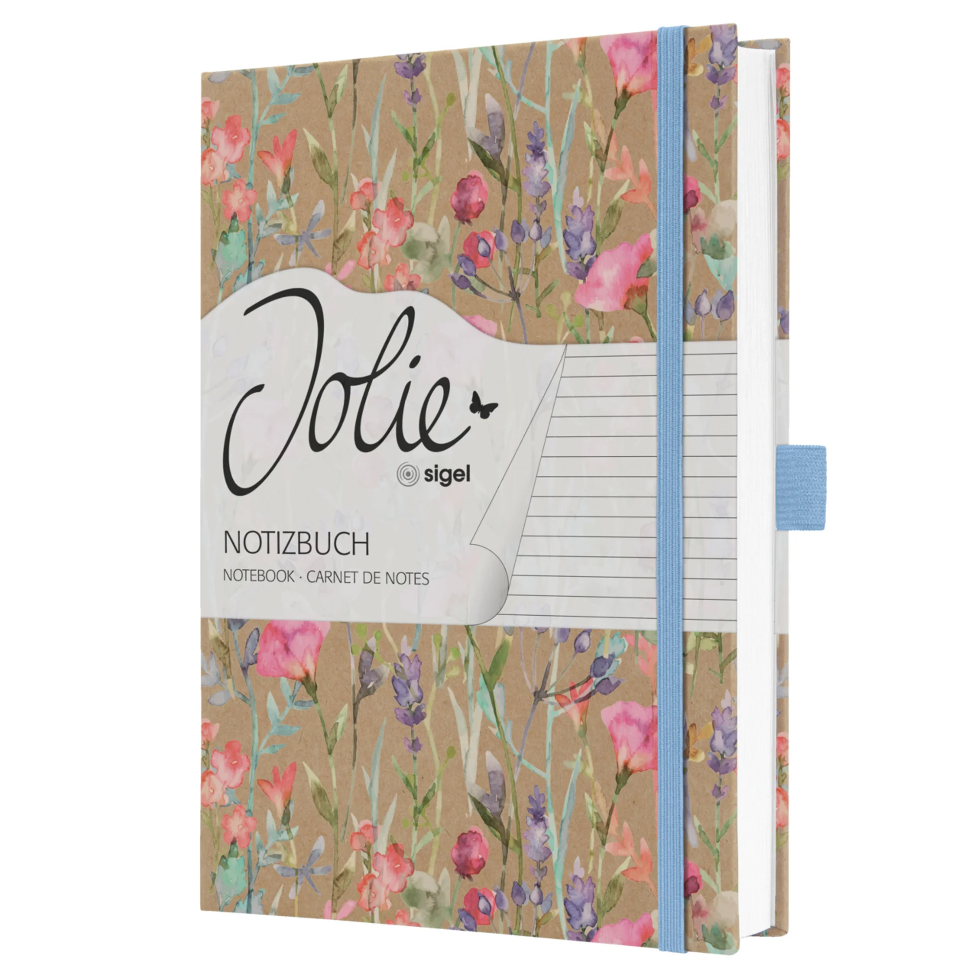 sigel Notizbuch Jolie Pure "Wildflowers", DIN A5, liniert (EAN: 4004360781667)