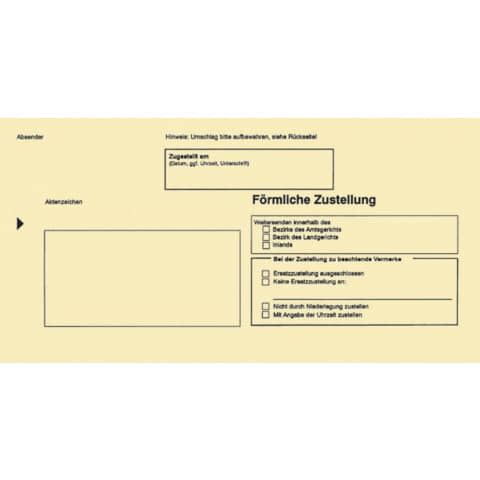 RNK Verlag Zustellungsumschlag, DIN lang, ohne Fenster, gelb (EAN: 4002871204514)