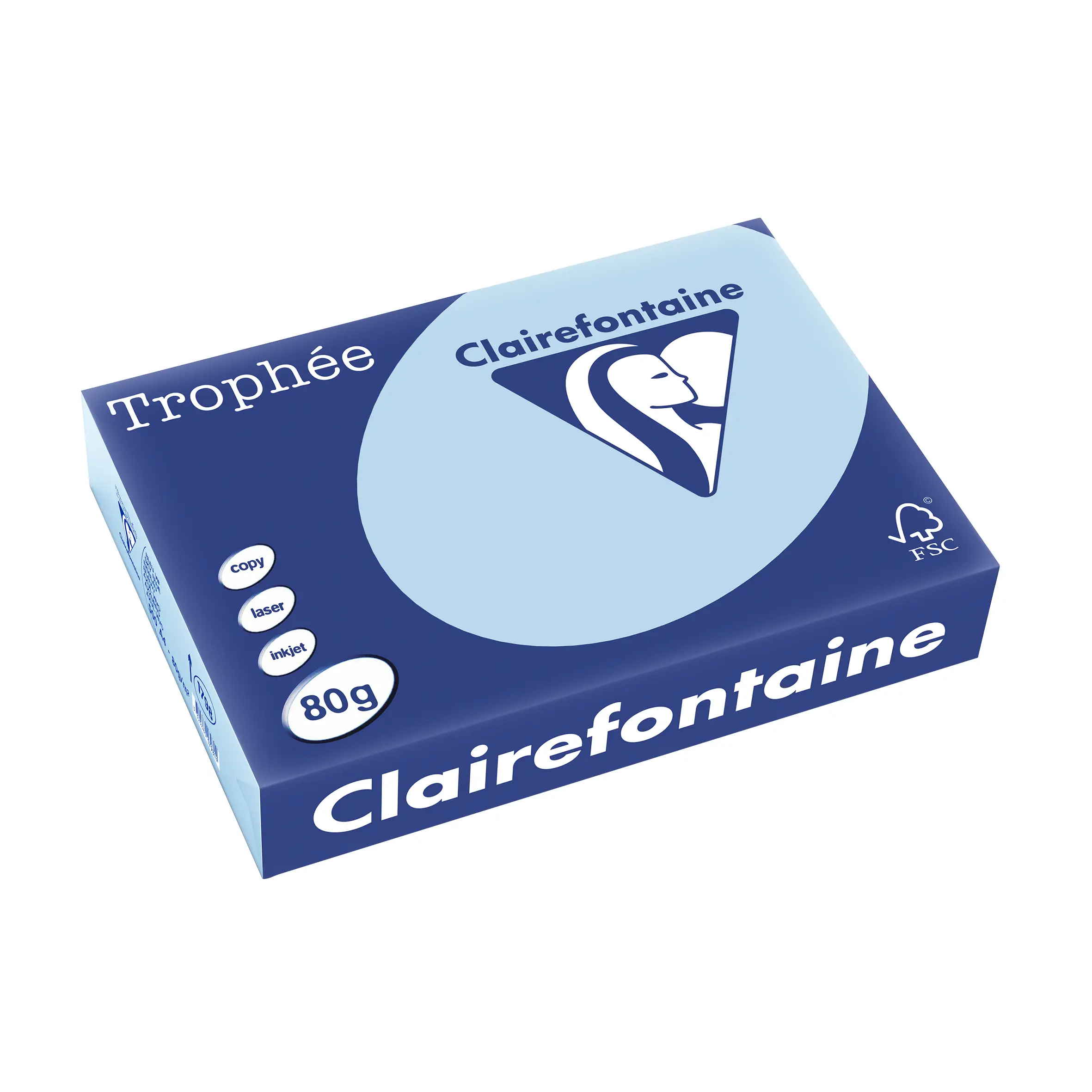 Clairefontaine Multifunktionspapier Trophée, A4, eisblau (EAN: 3329680179804)