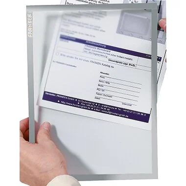 FRANKEN Sichttasche FRAME IT X-tra!Line, DIN A4, grau (EAN: 4016946187565)