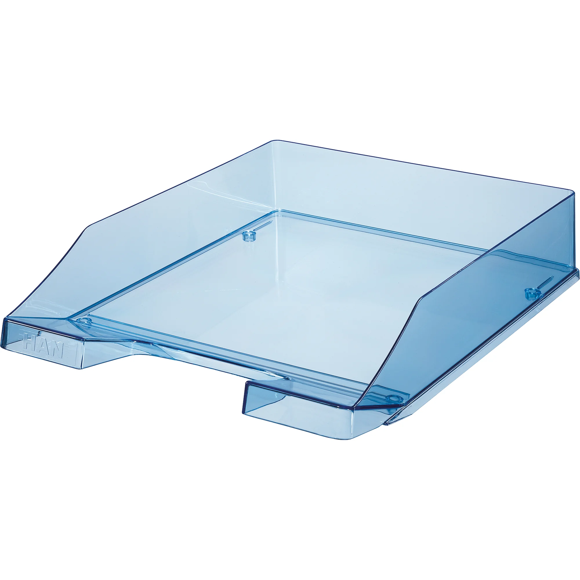 HAN Briefablage KLASSIK TRANSPARENT, DIN A4,blau-transparent (EAN: 4012473012646)