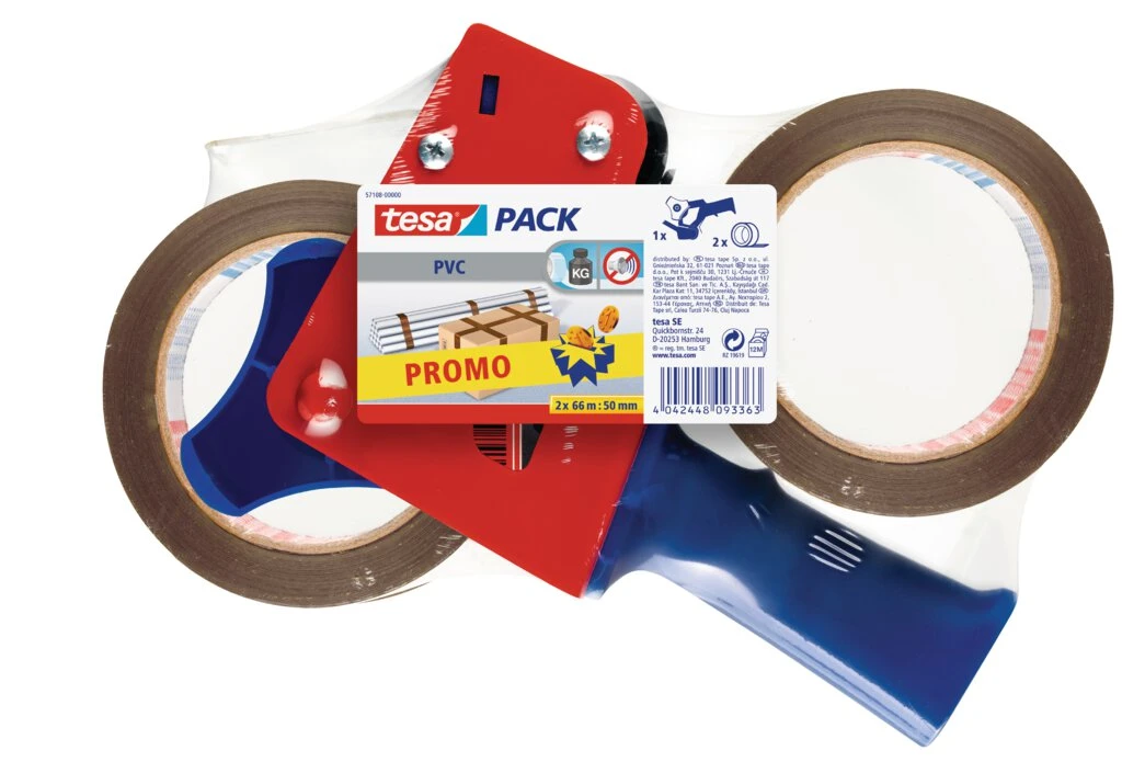 tesapack Verpackungsklebeband & -Handabroller Spar-Set (EAN: 4042448093363)