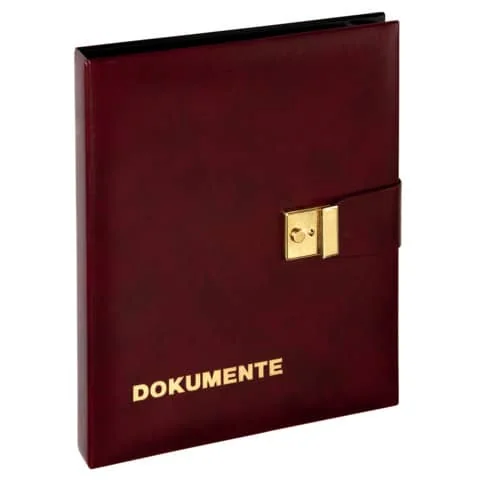 PAGNA Dokumentenmappe, Kunstleder, DIN A4, weinrot (EAN: 4009212250834)