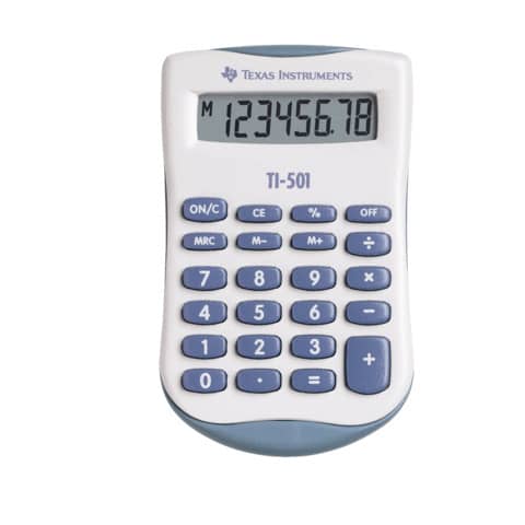 TEXAS INSTRUMENTS Taschenrechner TI-501, Batteriebetrieb (EAN: 3243480010054)