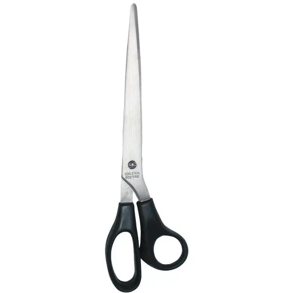 WEDO Edelstahl-Papierschere, spitz, Länge: 255 mm, schwarz (EAN: 4003801018768)