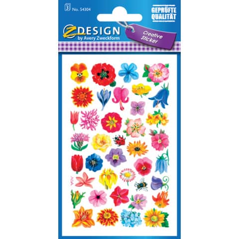 ZDesign CREATIVE Sticker "Blüten", bunt (EAN: 4004182543047)