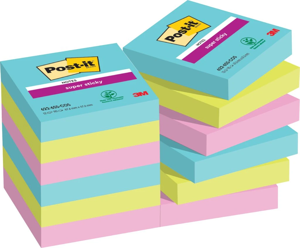 Post-it Haftnotizen super sticky notes, 47,6 x 47,6 mm (EAN: 4064035065737)